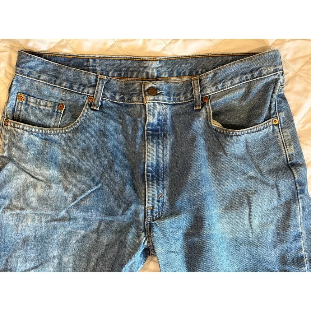 Levis 504 Mens Size 97R‎ Blue Jeans Actual 38X32 Medium Wash